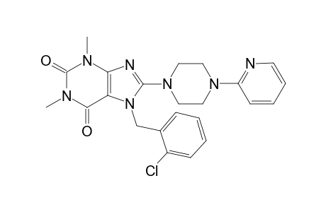 7-(2-chlorobenzyl)-1,3-dimethyl-8-[4-(2-pyridinyl)-1-piperazinyl]-3,7-dihydro-1H-purine-2,6-dione