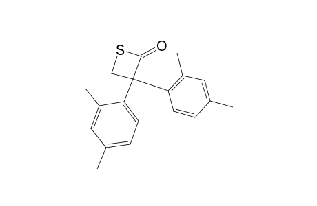 2,2-di-2,4-Xylyl-3-mercaptopropionic acid, beta-(thio lactone)