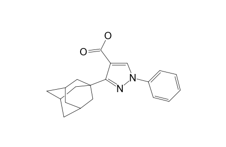 1H-pyrazole-4-carboxylic acid, 1-phenyl-3-tricyclo[3.3.1.1~3,7~]dec-1-yl-