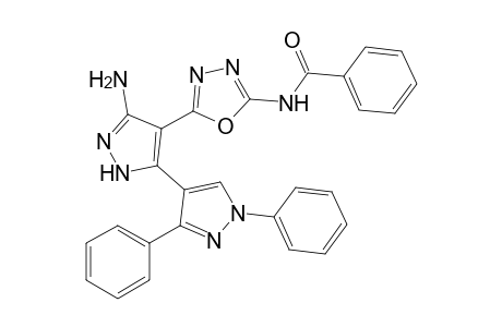 N-(5-(5-amino-1',3'-diphenyl-1'H,2H-3,4'-bipyrazol-4-yl)-1,3,4-oxadiazol-2-yl)benzamide