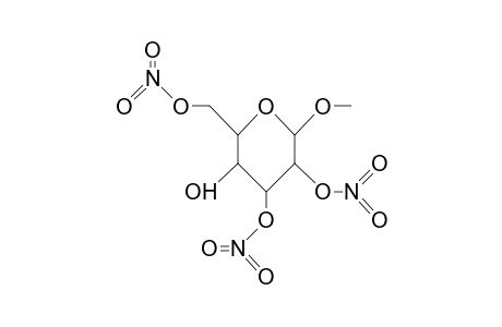 Methyl A-D-glucopyranoside 2,3,6-trinitrate