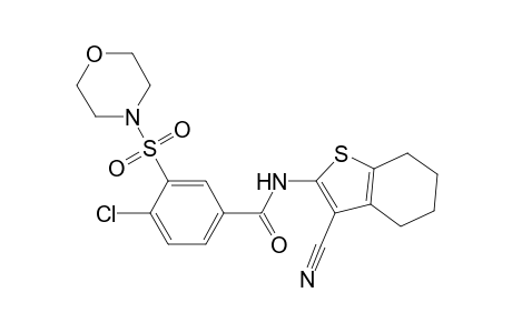 benzamide, 4-chloro-N-(3-cyano-4,5,6,7-tetrahydrobenzo[b]thien-2-yl)-3-(4-morpholinylsulfonyl)-