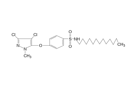 p-[(3,4-dichloro-1-methylpyrazol-5-yl)oxy]-N-tridecylbenzenesulfonamide