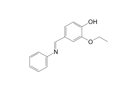 2-ethoxy-4-(N-phenylformimidoyl)phenol