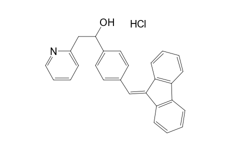 alpha-(alpha-fluoren-9-ylidene-p-tolyl)-2-pyridineethanol, hydrochloride