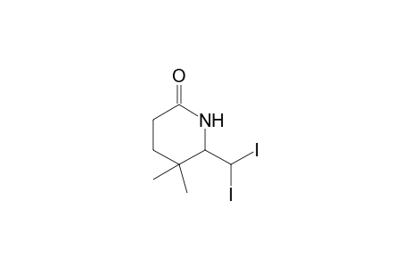 6-(diiodomethyl)-5,5-dimethylpiperidin-2-one