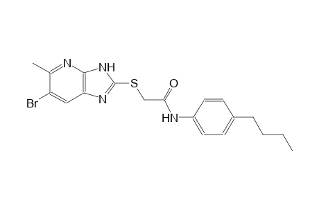 2-[(6-bromo-5-methyl-3H-imidazo[4,5-b]pyridin-2-yl)sulfanyl]-N-(4-butylphenyl)acetamide