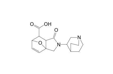 10-Oxa-3-azatricyclo[5.2.1.0(1,5)]dec-8-ene-6-carboxylic acid, 3-(1-azabicyclo[2.2.2]oct-3-yl)-4-oxo-