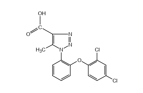 1-[o-(2,4-dichlorophenoxy)phenyl]-5-methyl-1H-1,2,3-triazole-4-carboxylic acid