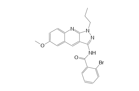 2-bromo-N-(6-methoxy-1-propyl-1H-pyrazolo[3,4-b]quinolin-3-yl)benzamide