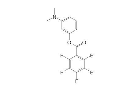 Benzoic acid, 2,3,4,5,6-pentafluoro-, 3-(dimethylamino)phenyl ester