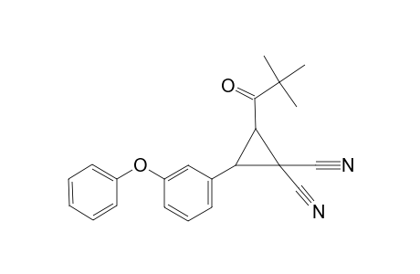 2-(2,2-Dimethylpropionyl)-3-(3-phenoxyphenyl)cyclopropane-1,1-dicarbonitrile