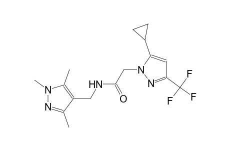 2-[5-cyclopropyl-3-(trifluoromethyl)-1H-pyrazol-1-yl]-N-[(1,3,5-trimethyl-1H-pyrazol-4-yl)methyl]acetamide