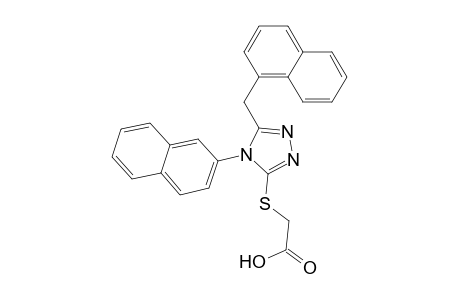 2-[[4-(2-naphthalenyl)-5-(1-naphthalenylmethyl)-1,2,4-triazol-3-yl]thio]acetic acid