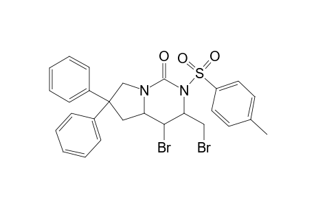 4-Bromo-3-(bromomethyl)-6,6-diphenyl-2-tosylhexahydropyrrolo-[1,2-c]pyrimidin-1(2H)-one