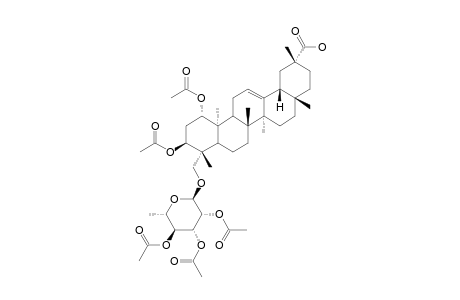 23-HYDROXYIMBERBIC-ACID-23-O-ALPHA-L-RHAMNOPYRANOSIDE-PERACETATE