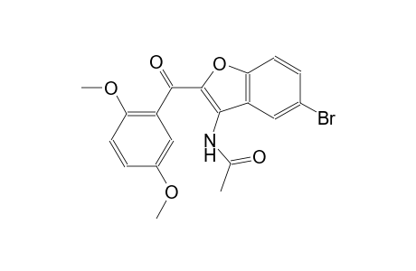 acetamide, N-[5-bromo-2-(2,5-dimethoxybenzoyl)-3-benzofuranyl]-