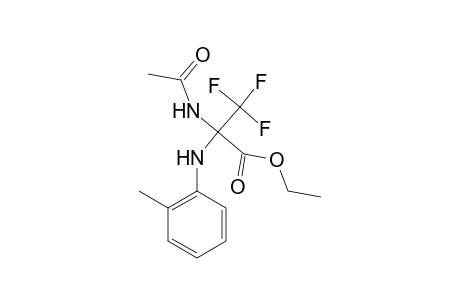 Ethyl 2-(acetylamino)-3,3,3-trifluoro-2-(2-toluidino)propanoate