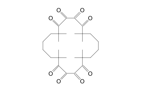 1,1,6,6,11,11,16,16-Octamethyl-cycloeicosane-2,3,4,5,12,13,14,15-octaone