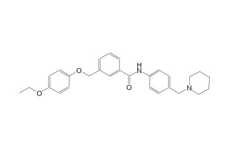 3-[(4-ethoxyphenoxy)methyl]-N-[4-(1-piperidinylmethyl)phenyl]benzamide