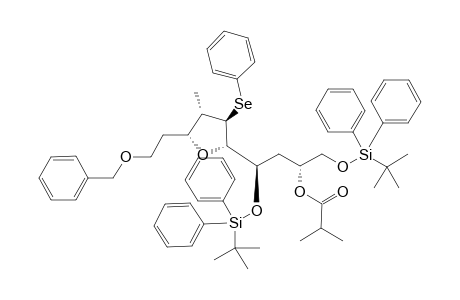 (6R,8R)-8-((2S,3R,4S,5R)-5-(2-(Benzyloxy)ethyl)-4-methyl-3-(phenylselanyl) tetrahydrofuran-2-yl)-2,2,11,11-tetramethyl-3,3,10,10-tetraphenyl-4,9-dioxa-3,10-disiladodecan-6-yl isobutyrate