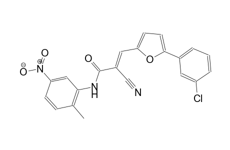 (2E)-3-[5-(3-chlorophenyl)-2-furyl]-2-cyano-N-(2-methyl-5-nitrophenyl)-2-propenamide