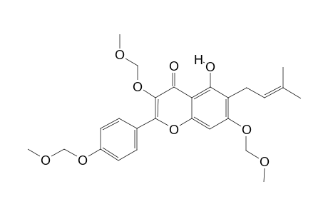 5-hydroxy-3,7-bis(methoxymethoxy)-2-[4-(methoxymethoxy)phenyl]-6-(3-methylbut-2-enyl)chromone