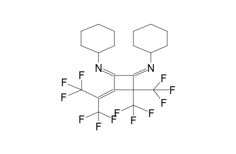 1,2-DICYCLOHEXYLIMINO-3,3-DIFLUOROMETHYL-4-HEXAFLUOROISOPROPYLIDENECYCLOBUTANE