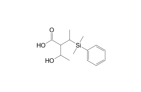 (2RS,3SR)-3-[Dimethyl(phenyl)silyl]-2-[1'(RS)-hydroxyethyl]butanoic acid