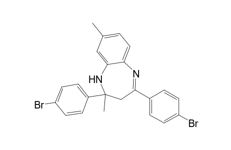 2,4-BIS-(4-BrOMOPHENYL)-2,3-DIHYDRO-2,8-DIMETHYL-1H-1,5-BENZODIAZEPINE