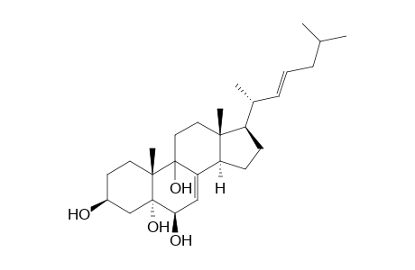 (22E)-5.alpha.-Cholesta-7,22-diene-3.beta.,5,.6.beta.,9-tetraol