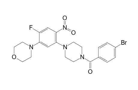 (4-bromophenyl)-[4-(4-fluoranyl-5-morpholin-4-yl-2-nitro-phenyl)piperazin-1-yl]methanone