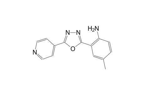 4-Methyl-2-[5-(pyridin-4-yl)-1,3,4-oxadiazol-2-yl]aniline