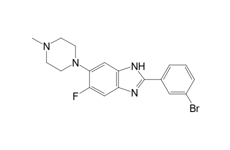 (1H)Benzimidazole, 2-(3-bromophenyl)-5-fluoro-6-(4-methylpiperazin-1-yl)-