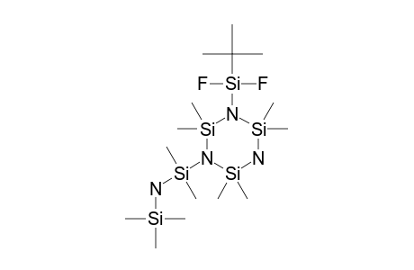 1-TERT.-BUTYLDIFLUOROSILYL-2,2,4,4,6,6-HEXAMETHYL-3-(TRIMETHYLSILYLAMINO)-DIMETHYLSILYLCYCLOTRISILAZANE