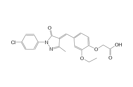 (4-{(E)-[1-(4-chlorophenyl)-3-methyl-5-oxo-1,5-dihydro-4H-pyrazol-4-ylidene]methyl}-2-ethoxyphenoxy)acetic acid
