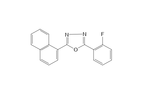 2-(o-fluorophenyl)-5-(1-naphthyl)-1,3,4-oxadiazole
