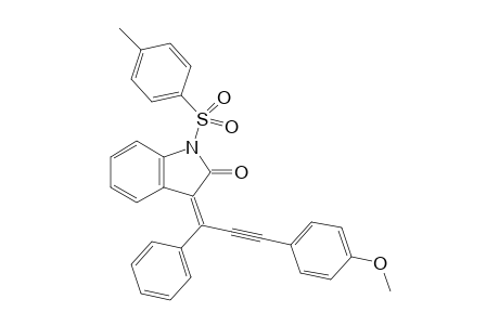 (Z)-3-(3-(4-methoxyphenyl)-1-phenylprop-2-yn-1-ylidene)-1-tosylindolin-2-one