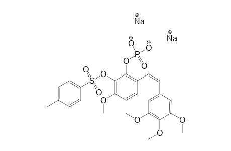 (Z)-1-[3',4',5'-TRIMETHOXYPHENYL]-2-[2''-[(DISODIUM)-PHOSPHATE]-3''-[(PARA-TOLUENESULFONYL)-OXY]-4''-METHOXYPHENYL]-ETHENE