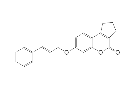 7-{[(2E)-3-phenyl-2-propenyl]oxy}-2,3-dihydrocyclopenta[c]chromen-4(1H)-one