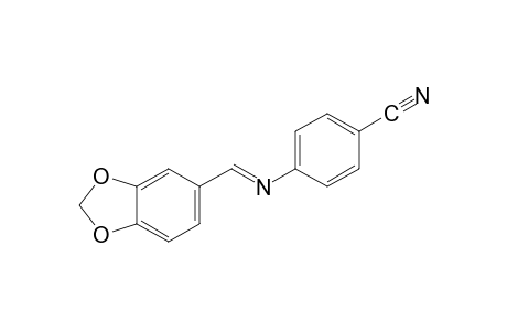 p-[(piperonylidene)amino]benzonitrile