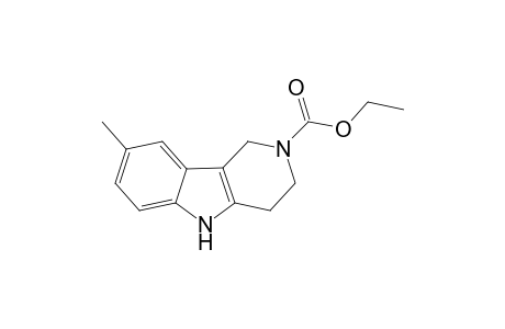 8-Methyl-1,3,4,5-tetrahydro-pyrido[4,3-b]indole-2-carboxylic acid ethyl ester