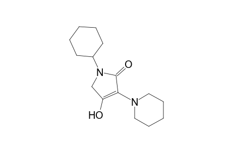 2H-pyrrol-2-one, 1-cyclohexyl-1,5-dihydro-4-hydroxy-3-(1-piperidinyl)-