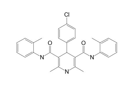 4-(4-Chlorophenyl)-2,6-dimethyl-3,5-bis-N-(2-methylphenyl)-carbamoyl-1,4-dihydropyridine