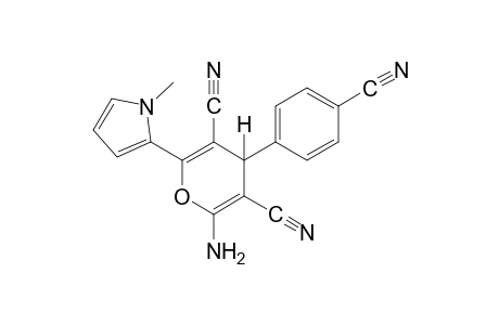 2-amino-4-(p-cyanophenyl)-6-(1-methylpyrrol-2-yl)-4H-pyran-3,5-dicarbonitrile
