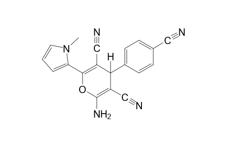 2-amino-4-(p-cyanophenyl)-6-(1-methylpyrrol-2-yl)-4H-pyran-3,5-dicarbonitrile