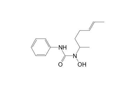 Urea, N-hydroxy-N-(1-methyl-4-hexenyl)-N'-phenyl-