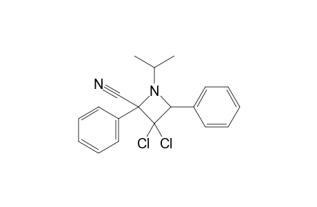 3,3-dichloro-2,4-di(phenyl)-1-propan-2-ylazetidine-2-carbonitrile