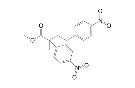 2-Methyl-2,4-bis(4-nitrophenyl)butanoic acid methyl ester