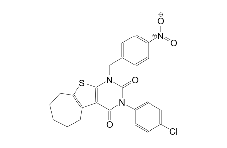 3-(4-chlorophenyl)-1-(4-nitrobenzyl)-1,5,6,7,8,9-hexahydro-2H-cyclohepta[4,5]thieno[2,3-d]pyrimidine-2,4(3H)-dione